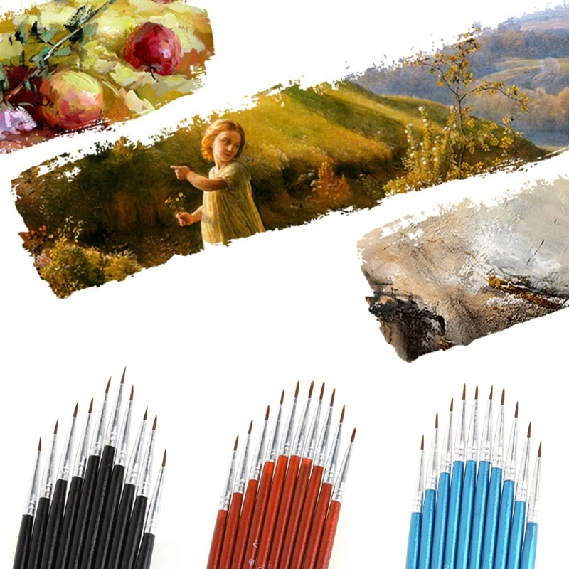 10 шт./компл. тонкая ручная Раскрашенная ручка крючок принадлежности для