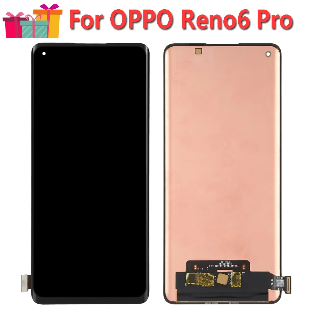 Pantalla Original para OPPO, montaje de digitalizador con pantalla t&aacute;ctil LCD de 6,55 "para Reno 6 Pro, PEPM00, CPH2249-0