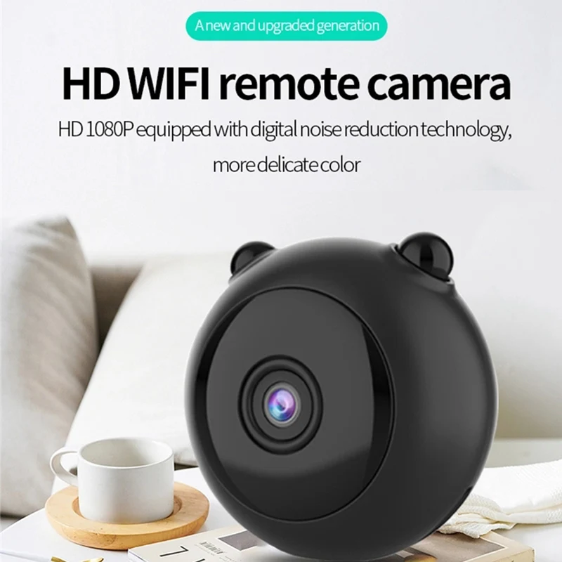 Миниатюрная камера 1080P HD беспроводная Wi-Fi с дистанционным монитором миниатюрная