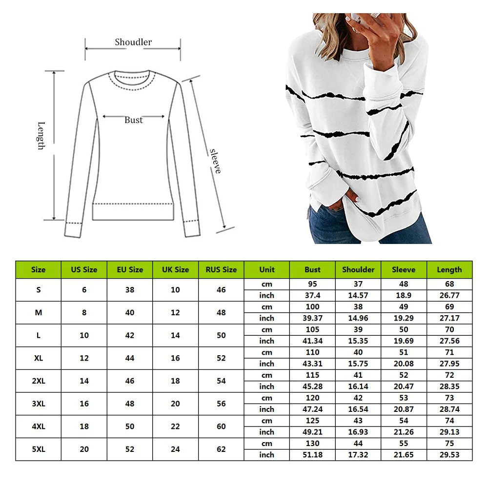 

Womens Striped Hoodies Multicolor Casual Long Sleeve Sweatshirt Female Loose Autumn Printed Soft Hoodie Pullover Tops Oversize