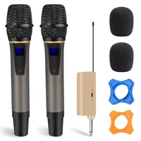 wireless karaoke microphone uhf singing machine high fidelity desktop digital anti interference mic 262ft range for singing