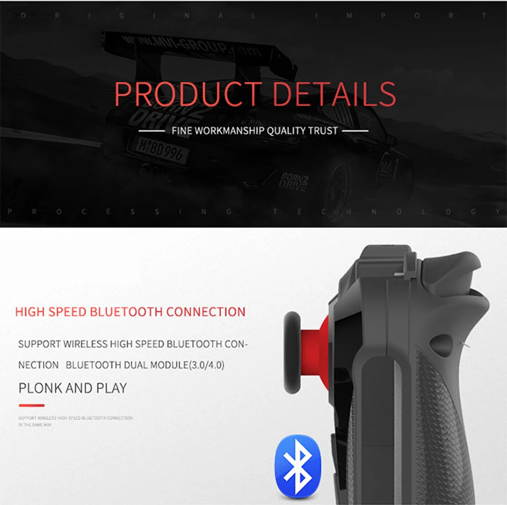 Беспроводной игровой коврик Bluetooth Android джойстик телескопический контроллер