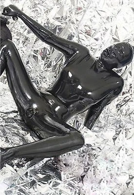 

Латексная резина Gummi черный мужской боди Ganzanzug облегающий Костюм Размер XXS ~ XXL