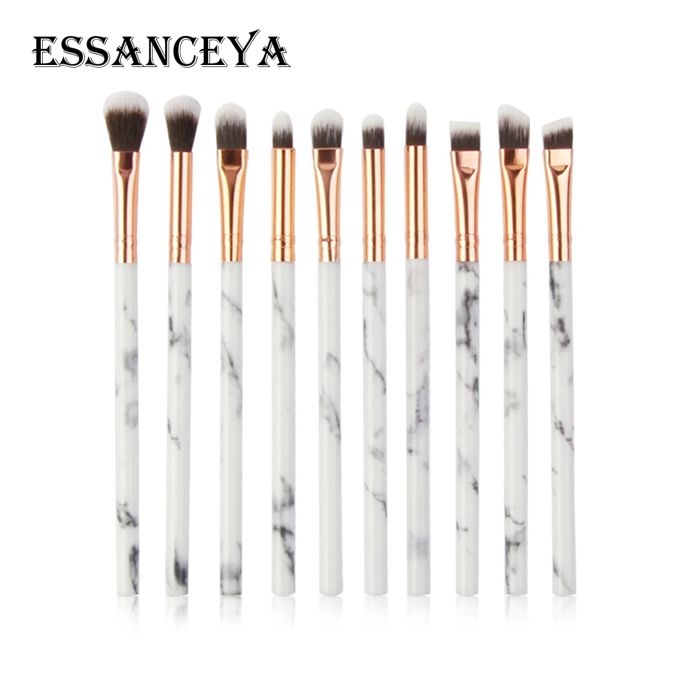 ESSANCEYA 7/10 шт. набор кистей для макияжа Профессиональные теней кисти переносной красивая щетка инструменты Мрамор Мини косметические кисти