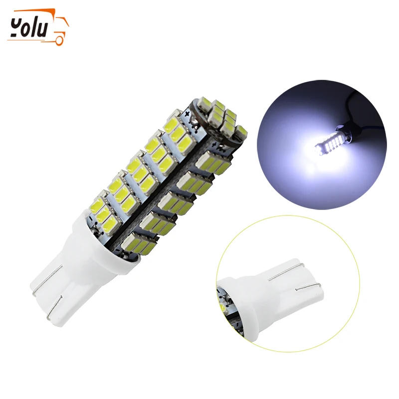 YOLU T10 W5W 68 светодиодов 194 501 1206 SMD интерьерные огни габаритная лампа маркер лампы