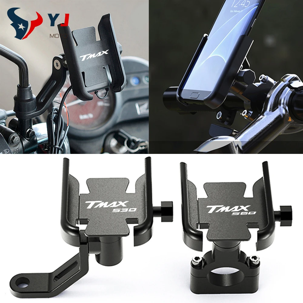 

For YAMAHA TMAX530 TMAX500 TMAX T-MAX 500 530 DX/SX XP530 T-MAX530 Motorcycle Handlebar Mobile Phone Holder GPS Stand Bracket