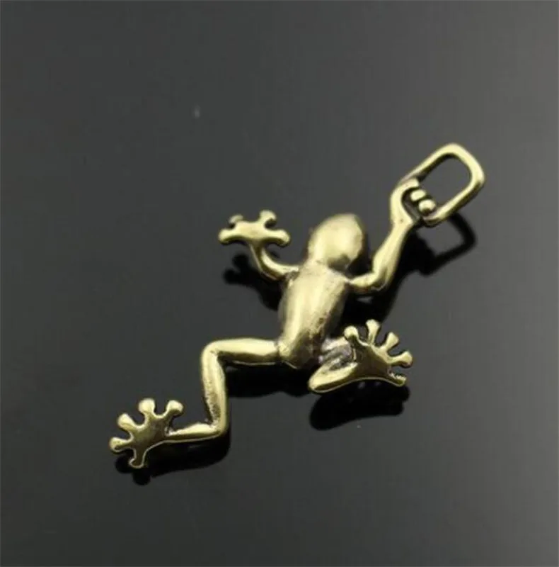 Медная статуя китайская латунная резьба лягушка принц подвесные вешалки с