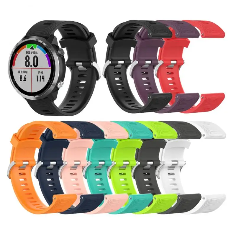 20 мм ремешок для часов Garmin Forerunner245/ Forerunner645 /vivomove Vivoactive 3 10 цветов|Смарт-аксессуары|