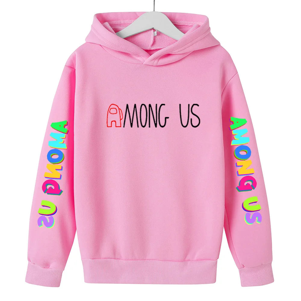 

Girl hoodies Kids Sweatshirt Baby clothes AMONG US children's Coat Color sleeves Video Game Clothing Outdoor Leisure Sweaters