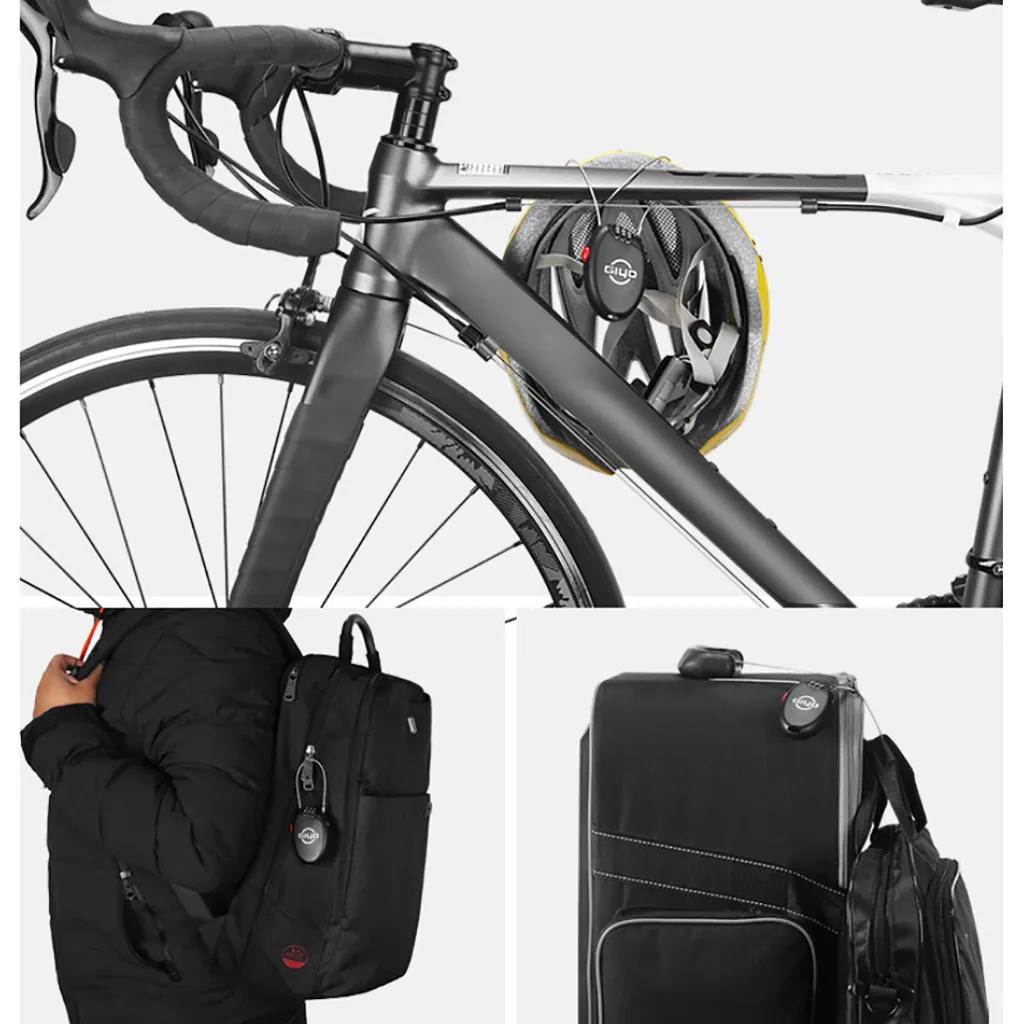 Открытый Противоугонный трехзначный кодовый замок с паролем 25 дюймовым