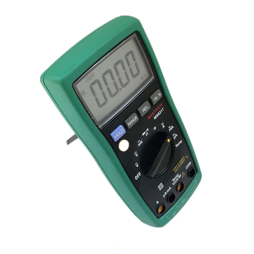 Mastech MS8217 Цифровой Универсальный Тестер AC/DC напряжение AC/DC Измеритель сопротивления емкости тока с измерением температуры
