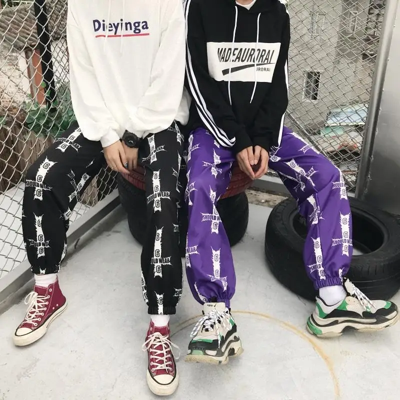 Брюки NiceMix Женские повседневные модная уличная одежда шаровары с завышенной