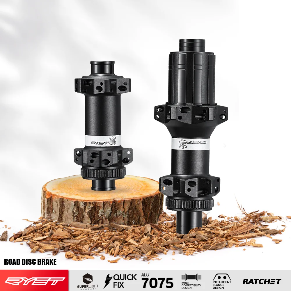 

RYET Road Bike Hubs Ratchet 36T Disc Brake 24H Central Lock racing bike hub HG 11S 12*142 Straight Pull Bicycle Hub