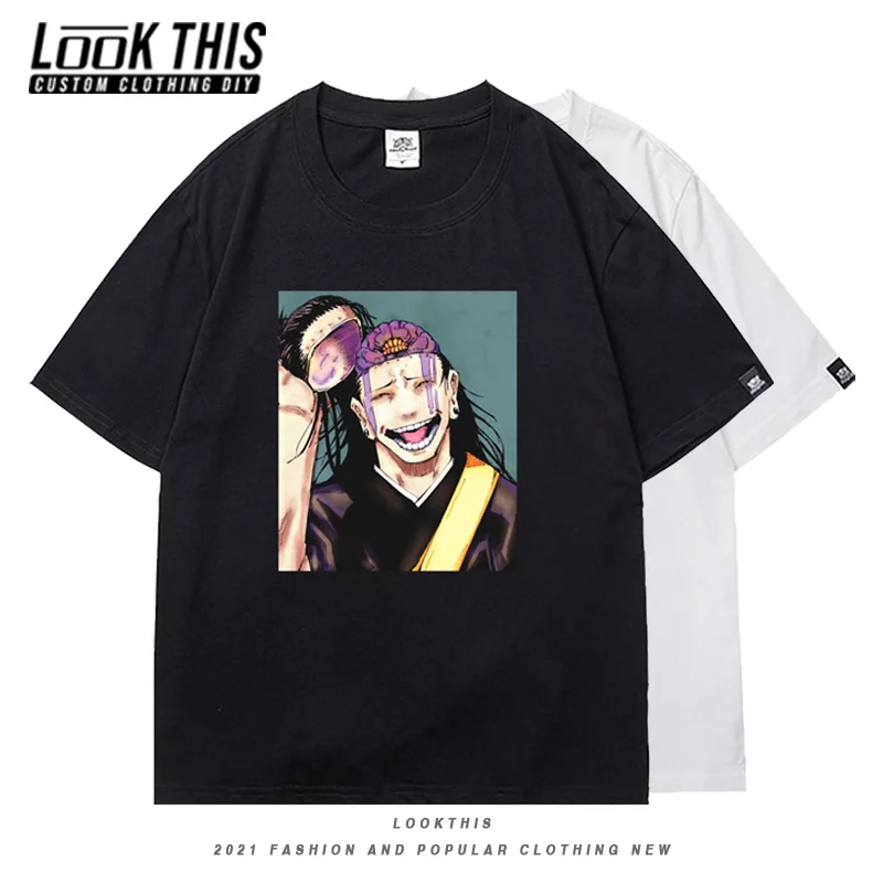 

Jujutsu Kaisen Graphic Y2k Anime Clothes T-shirts Top Tee Gojo Satoru Womens T-shirt Harajuku Short Sleeve Oversized T-shirt