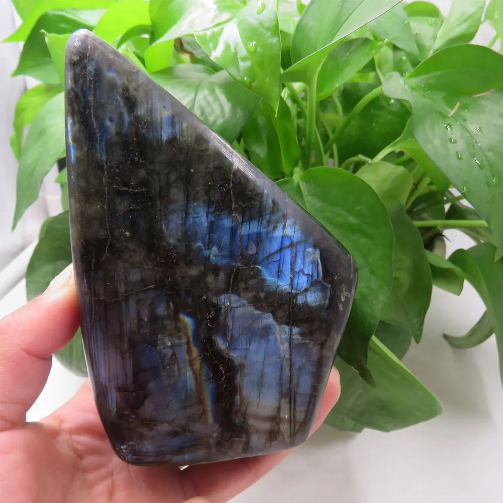 

713 г AAAA натуральный лунный камень, лабрадорит, лечебный минерал фэншуй, образцы и камни для украшения дома