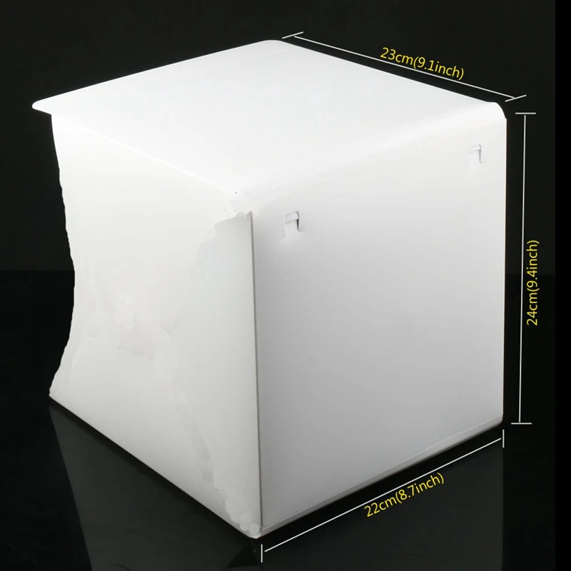 Mini Photo Studio Box 8.9 X 9 9.5 Inch Portable Photography Light Tent Kit White Folding Lighting Softbox With 40 Led Lights | Электроника