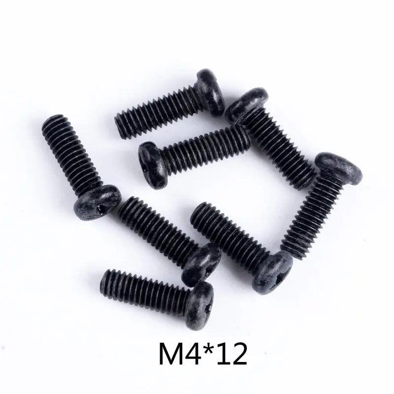 0107 Wltoys 12428 RC автомобиль запасные части саморезы с полукруглой потайной головкой Винты с плоской головкой и крестообразным шлицем половина штифт M2 M2.3 M2.5 M3 M4 винты для RC автомобиль - Цвет: 0107