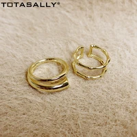 totasally simple designe golden rings hit hop irregular top midi finger rings ladies club jewelry accessories for women dropship