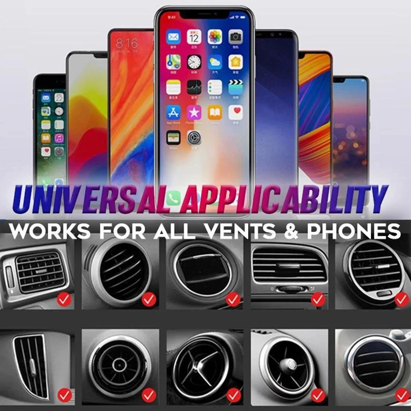 

Multisupport Car Phone Mount Air Vent Phone Holder Multifunction Hands-free LHB99