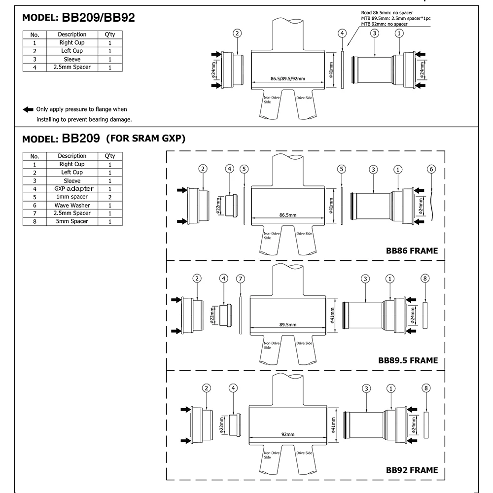 ZTTO подшипник для горного шоссейного велосипеда пресс внешний нижние кронштейны
