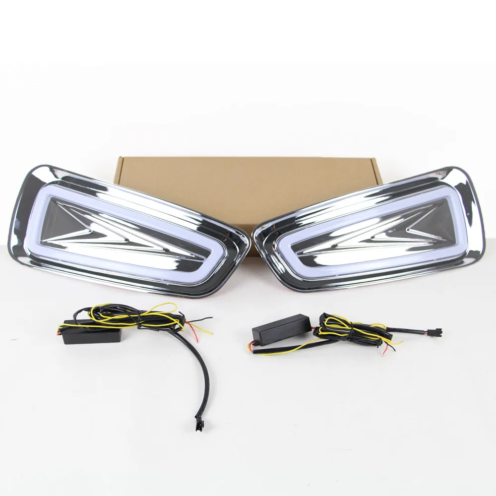 

Fog Lights LED DRL For Ford F150 2010 - 2015 With Yellow Light High Quality Auto Accessories Led Drl