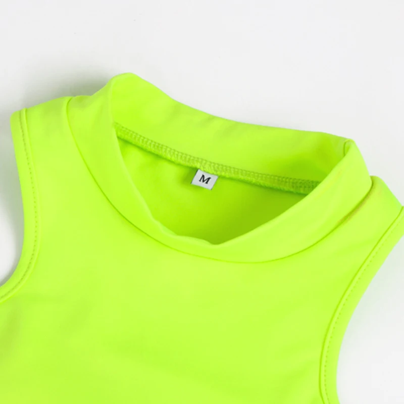 

Plugalong Bodycon Sportswear Two Piece Set Women Workout Sleeveless Crop Tops Leggings Solid Y2K Tracksuits Outfits Streetwear