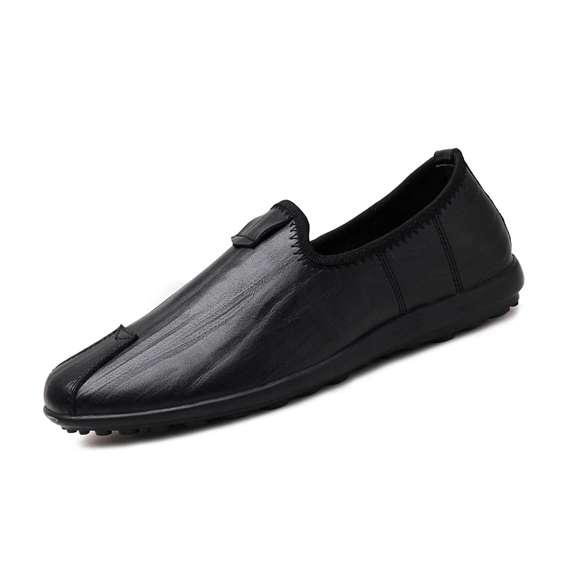 

2020 New Spring Autumn Men Leather Casual Shoes Comfortable Genuine Leather Men Driving Shoes Big Size 46 Male Loafers