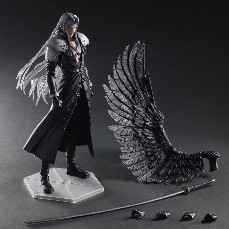 28 см Play Arts Kai последняя фантазия VII 7 Sephiroth ПВХ фигурка 1/6 Масштаб Окрашенные