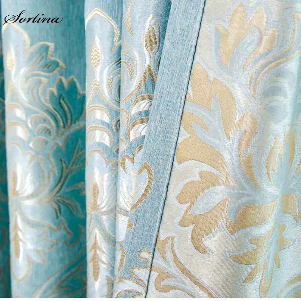 

Room Blackout Pink Curtain for Living Room Ready Made Roman Door Jacquard Curtains Partition Flutter Drapes