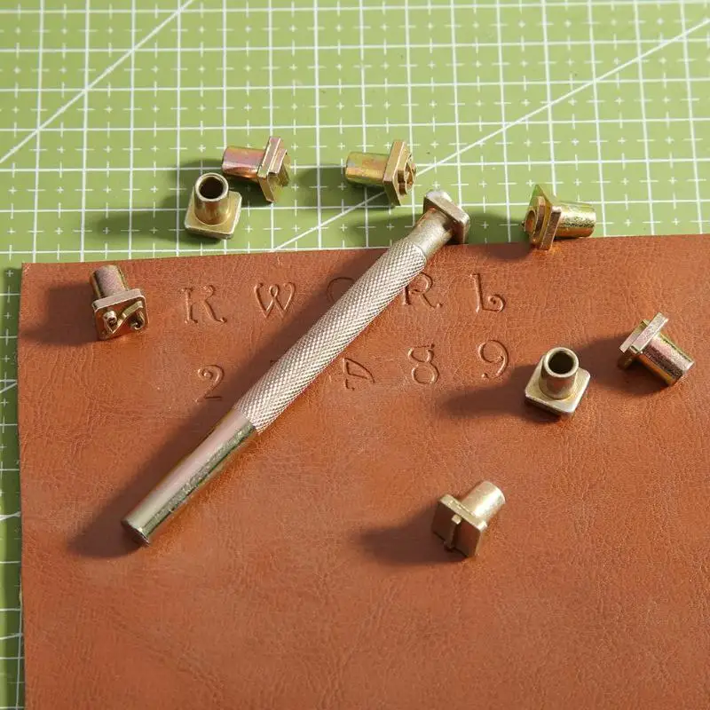 36 шт. дерево кожа Медь пробивая штамп набор знак четко DIY Ремесленная искусство