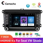 Camecho Android автомобильный мультимедийный плеер 2 Din Автомобильный Радио GPS универсальный для VW AlteaToledoLeonSkodaFabiaSeatPassatGolfPolo