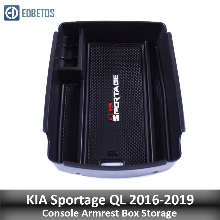 Подлокотник вторичный бардачок для KIA Sportage KX5 QL AT LHD- центральная консоль Органайзер лоток-Sportage укладка аккуратный