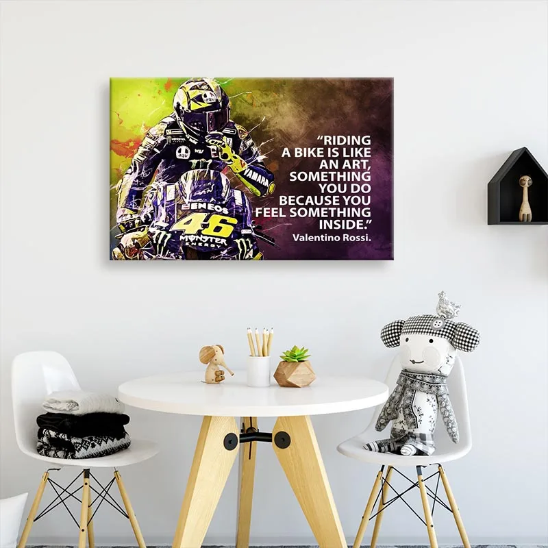 

Картина на холсте Росси цитаты и принты Росси Настенная картина для гостиной Декор без рамки