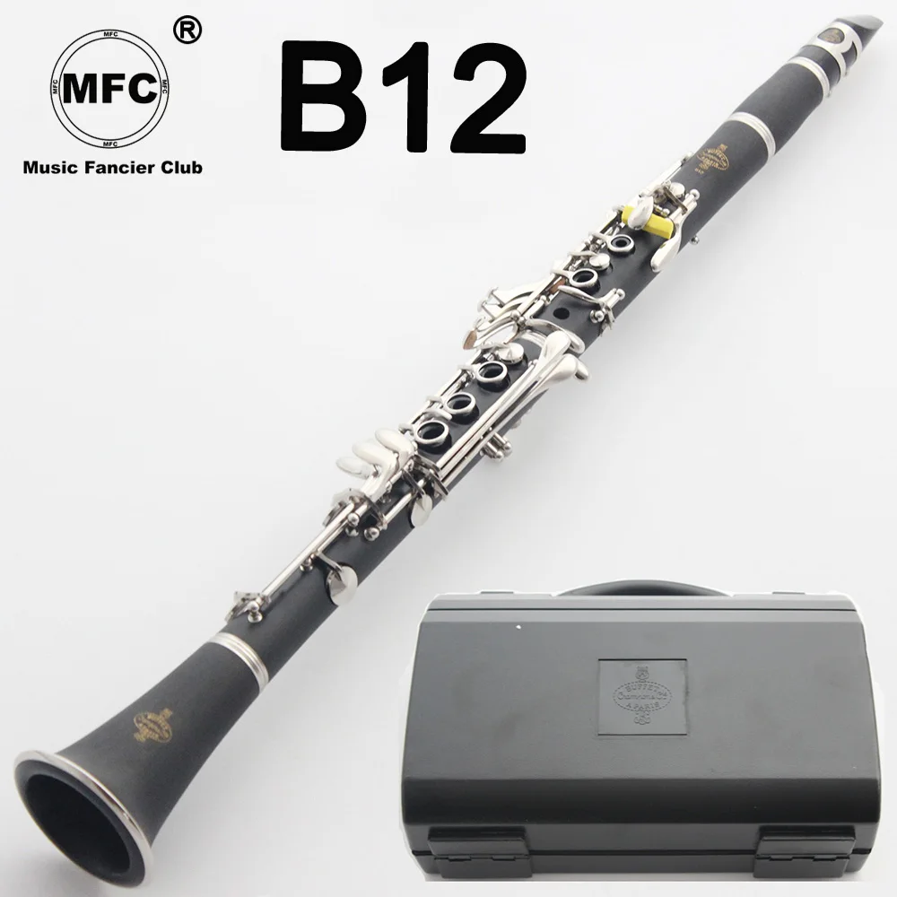 

New MFC Professional Bb Clarinet B10 B12 B16 B18 Bakelite Clarinets Nickel Silver Key Case Mouthpiece Reeds