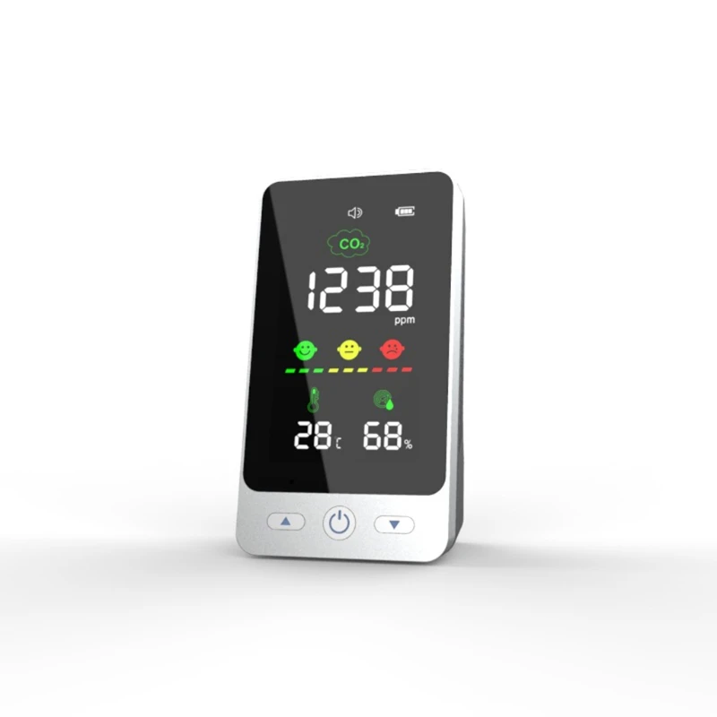 

Meter Air Quality Monitor Carbon Dioxide Humidity Temperature Indoor Detector