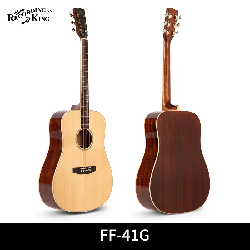 Однотонная Акустическая гитара 41 дюйм с сумкой|Гитары| |