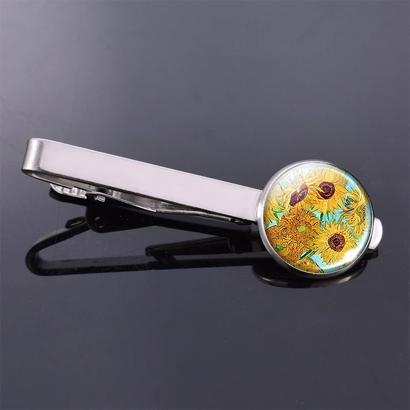 Художественная Картина Ван Гога зажим для галстука звездная ночь Подсолнухи