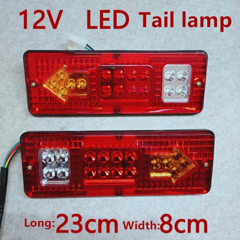 lâmpada de nevoeiro reversa, caminhões e barco, 12-72V, 17 LED, 2X