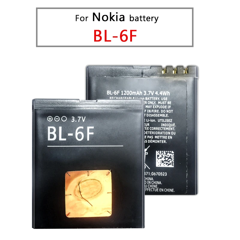 YKaiserin литий полимерный аккумулятор BL 6F 1200 мАч для Nokia 6788 N78 N79 N95 6788I 6F|Аккумуляторы