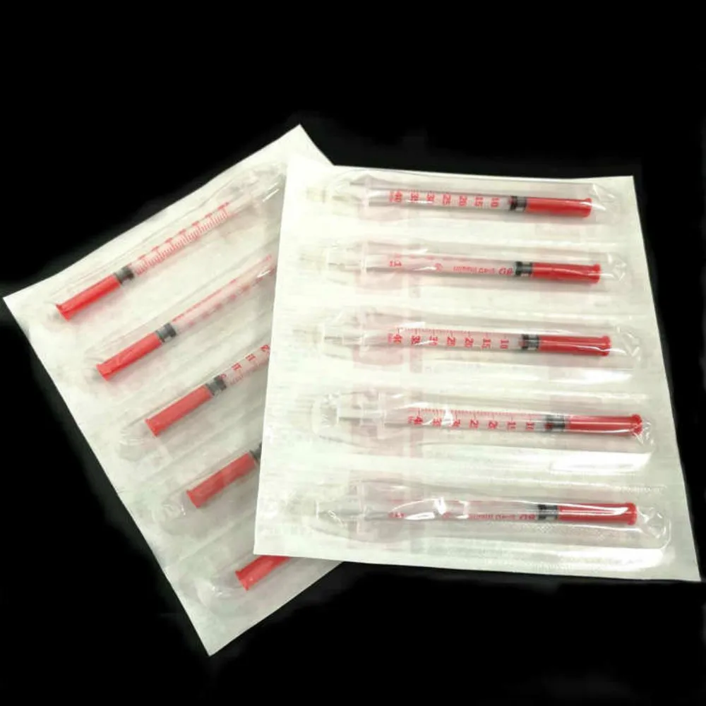 Шприц одноразовый для инсулина 20 шт./50 шт./100 шт./200 шт. 1 мл игла пластиковый дозатор