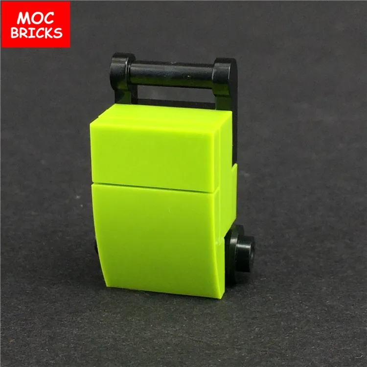 Кубики MOC чехол на колесиках чемодан сумка модель сделай сам экшн-фигурки игрушки