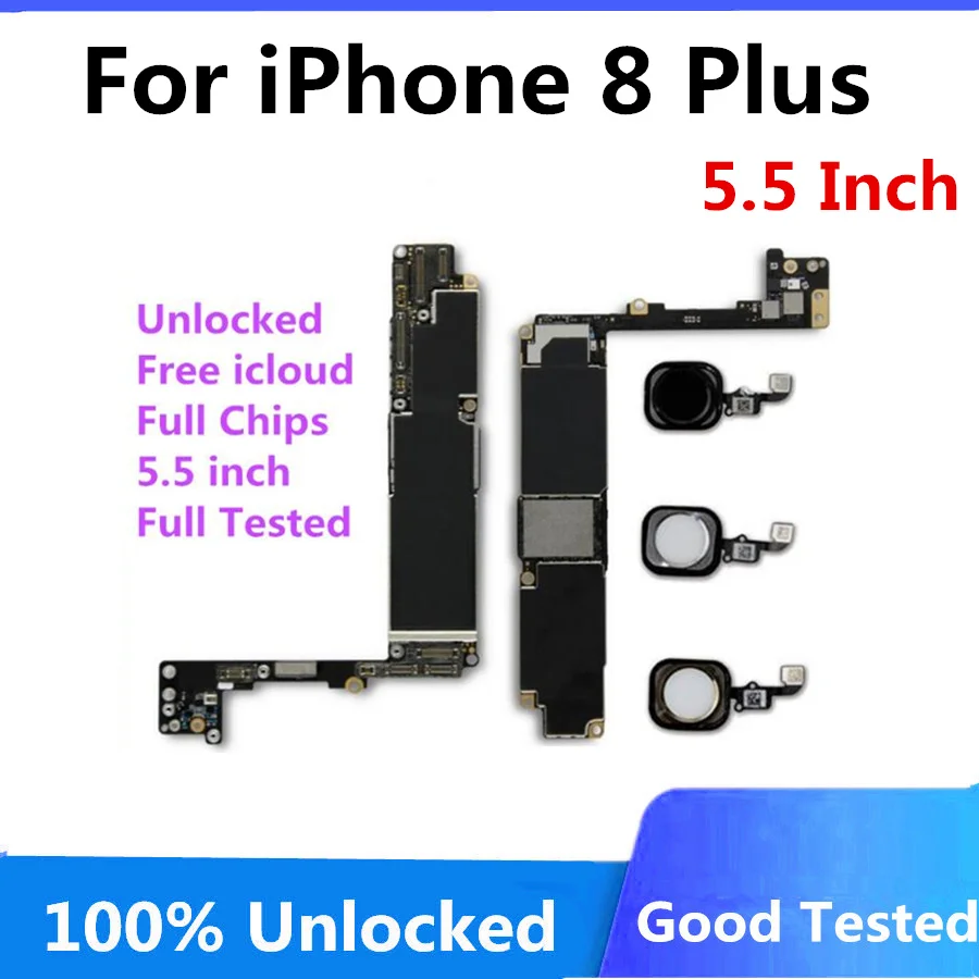 Бесплатный ICloud Оригинальный разблокированный для Iphone 8 Plus материнская плата