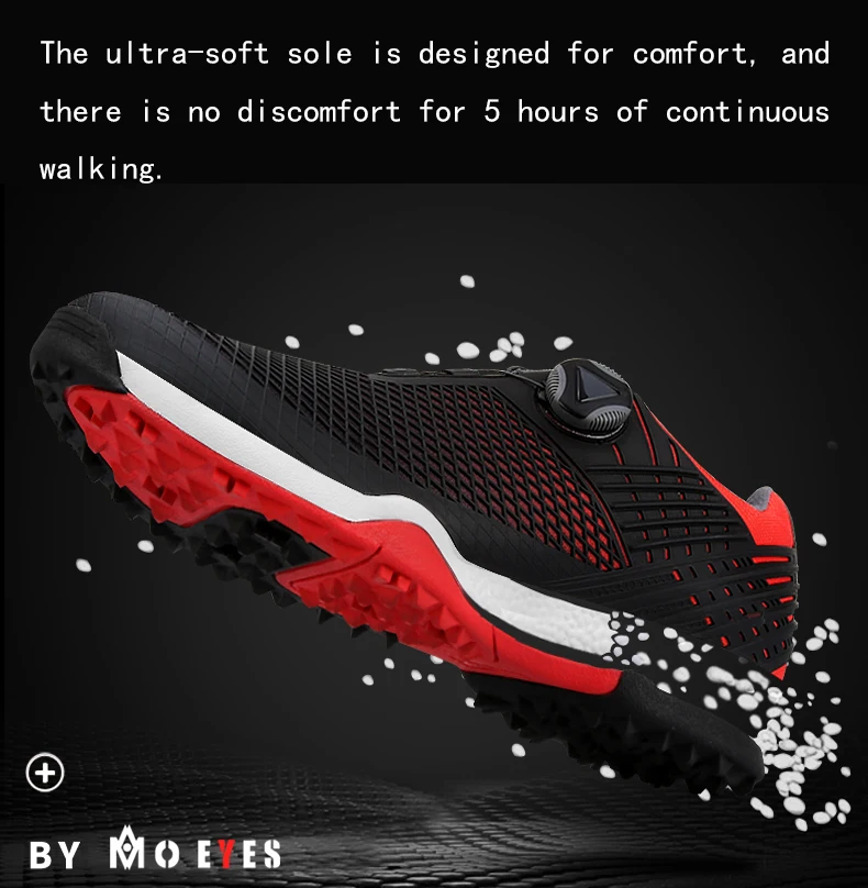 MO EYES Мужская обувь для гольфа, кроссовки, мужская спортивная двойная водонепроницаемая обувь, супер мягкие удобные высококачественные весенние кроссовки