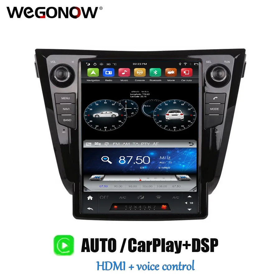 DSP PX6 Carplay voice Tesla 12 1 &quotAndroid 9 0 4 Гб 64 Авторадио GPS-навигация BT5.0 для X-Trail / Qashaqi 2014-2016 |