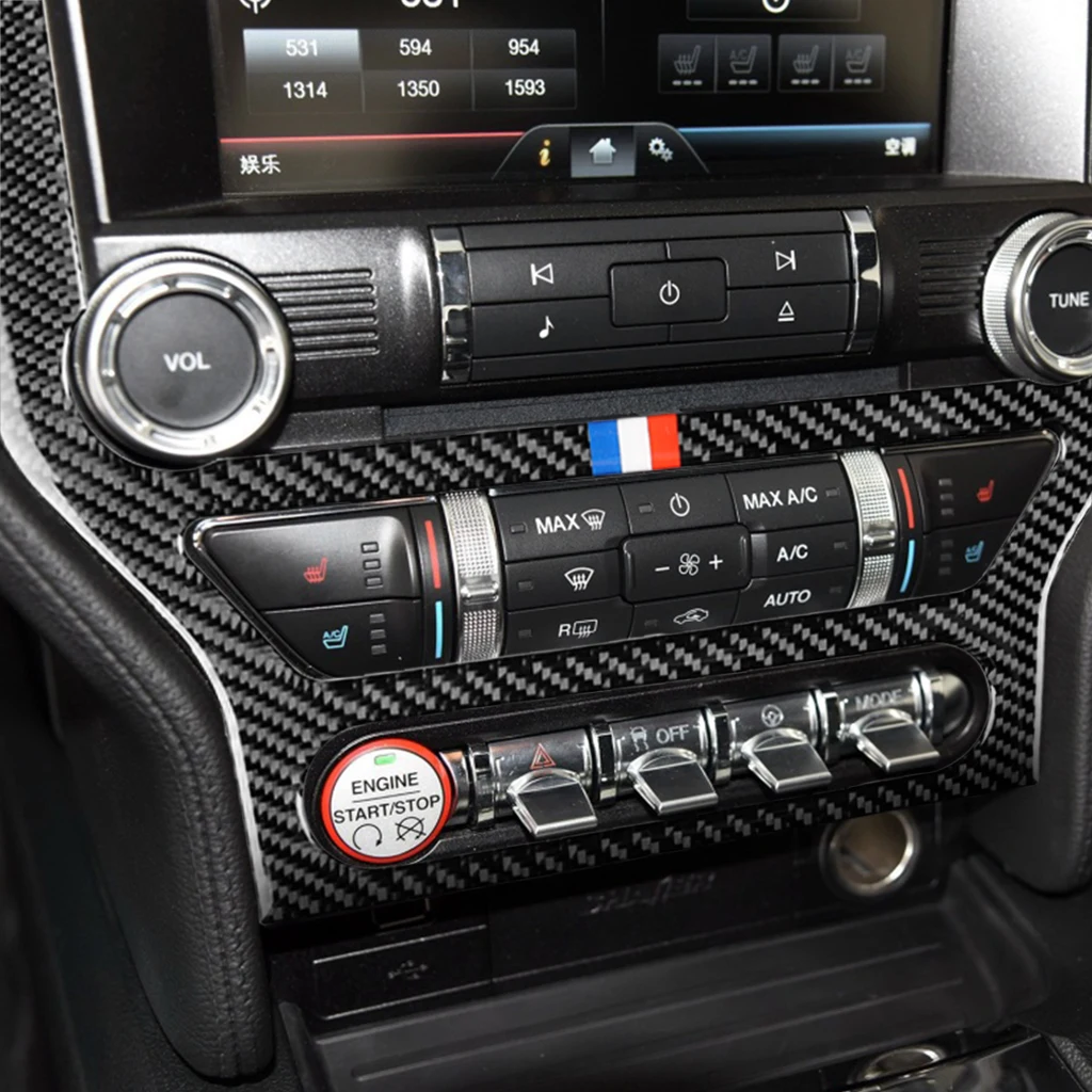

Подходит для Mustang, CD-панель из углеродного волокна