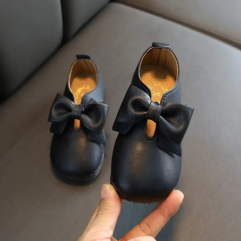 Детские кожаные туфли для девочек Вечерние принцессы Свадебные модельные