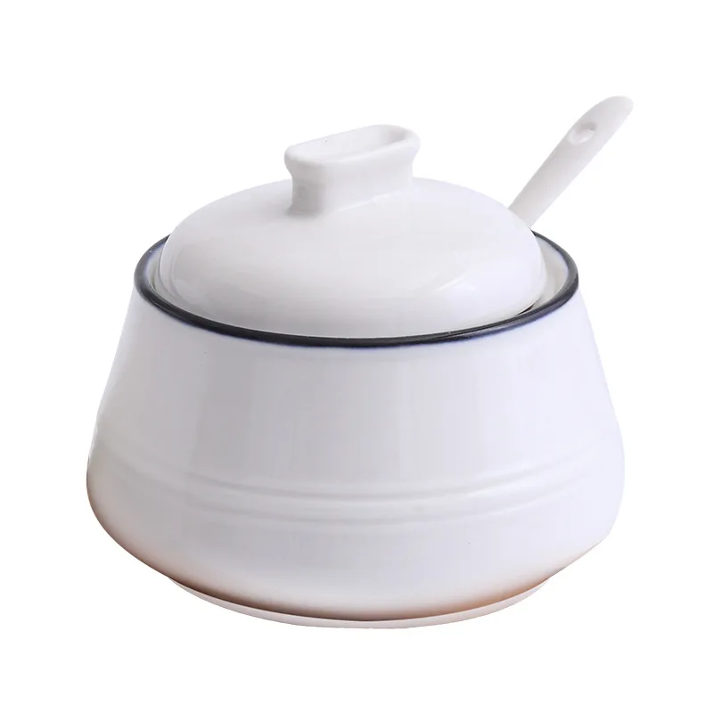 Скандинавская кухонная керамическая приправа с базой солевая коробка для Чили