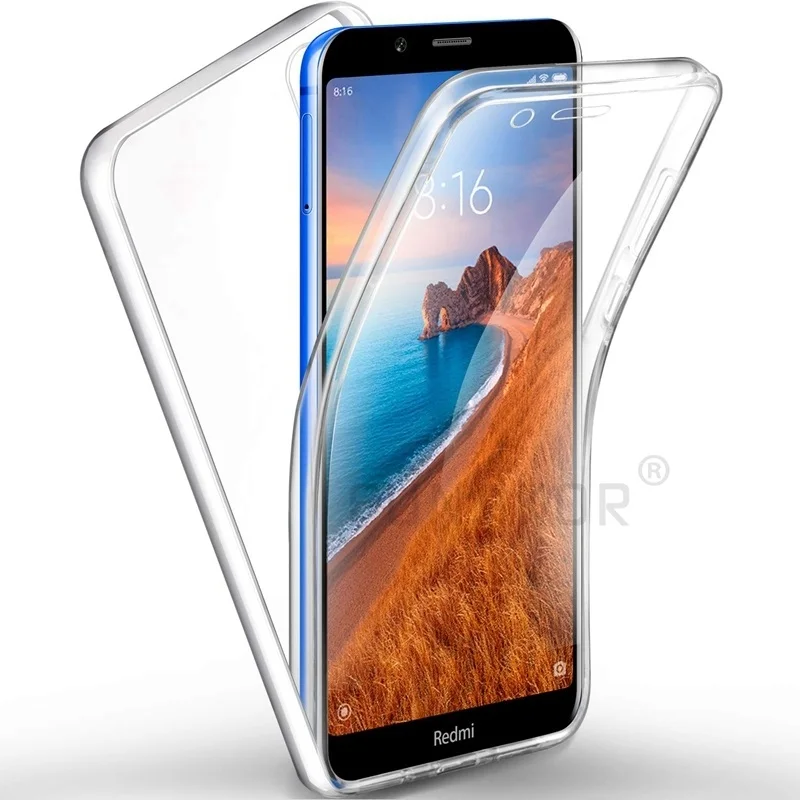 Всего тела прозрачная армированная накладка чехол для Xiaomi Mi 9T 9 SE A1 A2 Lite A3 REDMI 8 GO 7A 6A 8A Note 8 iPhone 7 6 Plus 5 iPad Pro 10 8T противоударный чехол - Color: Clear