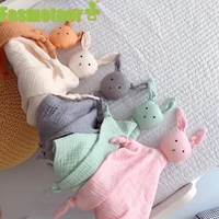 fosmeteor baby soothing doll cotton soft newborn sleeping children fashion sleep toy rabbit saliva towel soothe appease towels