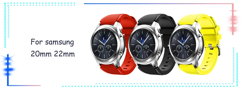 22 мм ремешок для часов samsung galaxy watch 46 мм 42 active 2 gear S3 Frontier ремешок Milanese amazfit bip 20 huawei watch GT ремешок